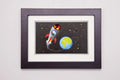 Diyas - EX DISPLAY - Bambino Rocket In Space, Black Frame Red Crystal by Cassia Twigue - Luminosity Designs Ltd