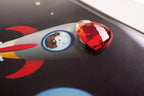 Diyas - EX DISPLAY - Bambino Rocket In Space, Black Frame Red Crystal by Cassia Twigue - Luminosity Designs Ltd