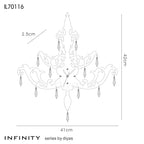 Diyas Home - EX DISPLAY Infinity Chandlier Clock - Luminosity Designs Ltd