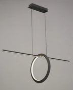 Mantra - EX DISPLAY Kitesurf Loop Under Linear Pendant, 30W LED, 3000K, 2400lm, Black - Luminosity Designs Ltd