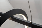 Mantra - EX DISPLAY Kitesurf Loop Under Linear Pendant, 30W LED, 3000K, 2400lm, Black - Luminosity Designs Ltd