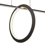 Mantra - EX DISPLAY Kitesurf Loop Under Linear Pendant, 30W LED, 3000K, 2400lm, Black - Luminosity Designs Ltd
