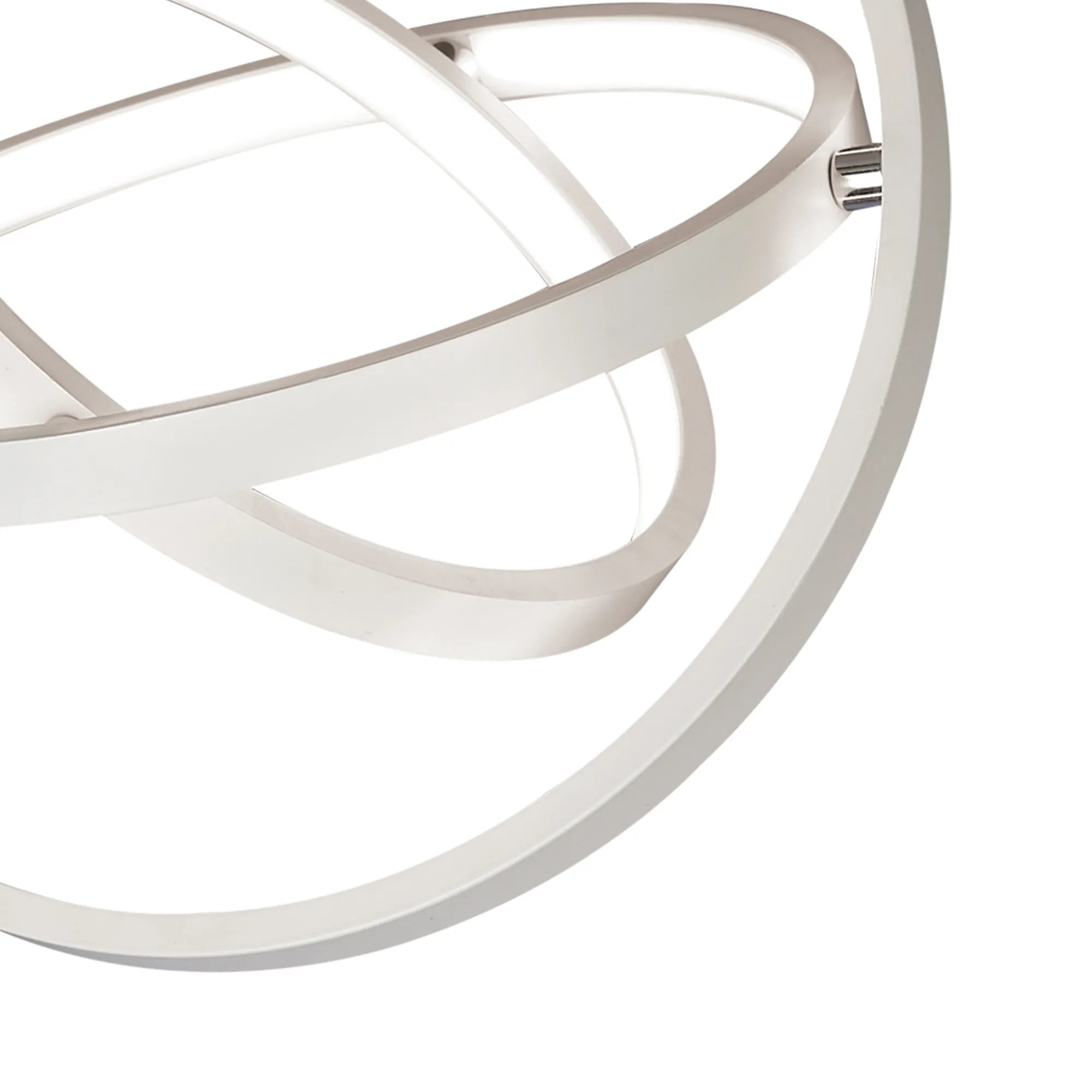 EX DISPLAY - Orbital Ceiling Round 35cm, 3 Ring, 40W LED 3000K, 1510lm, White, 3yrs Warranty - Luminosity Designs Ltd