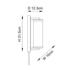 Endon - EX DISPLAY Taylor IP44 Bathroom Wall Light with Pull Switch - Bronze - Luminosity Designs Ltd