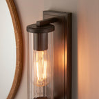 Endon - EX DISPLAY Taylor IP44 Bathroom Wall Light with Pull Switch - Bronze - Luminosity Designs Ltd