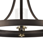 Luminosity Designs - Excalibur 3 Light Circular Traditional Medieval Style Candelabra Fitting - Luminosity Designs Ltd