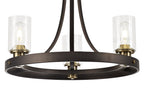 Luminosity Designs - Excalibur 3 Light Circular Traditional Medieval Style Candelabra Fitting - Luminosity Designs Ltd