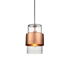 Metal and Glass Vintage Akari Industrial Style Pendant Light, 1x E27