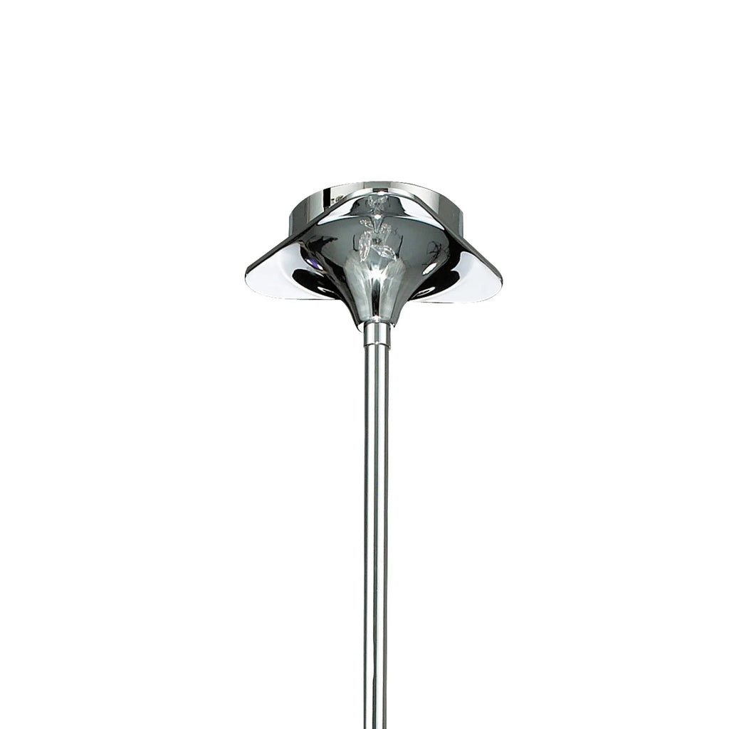 Diyas - Fabio Wave Multi Armed Crystal Ceiling Light with Droplets - Luminosity Designs Ltd