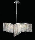 Diyas - Fabio Wave Multi Armed Crystal Ceiling Light with Droplets - Luminosity Designs Ltd