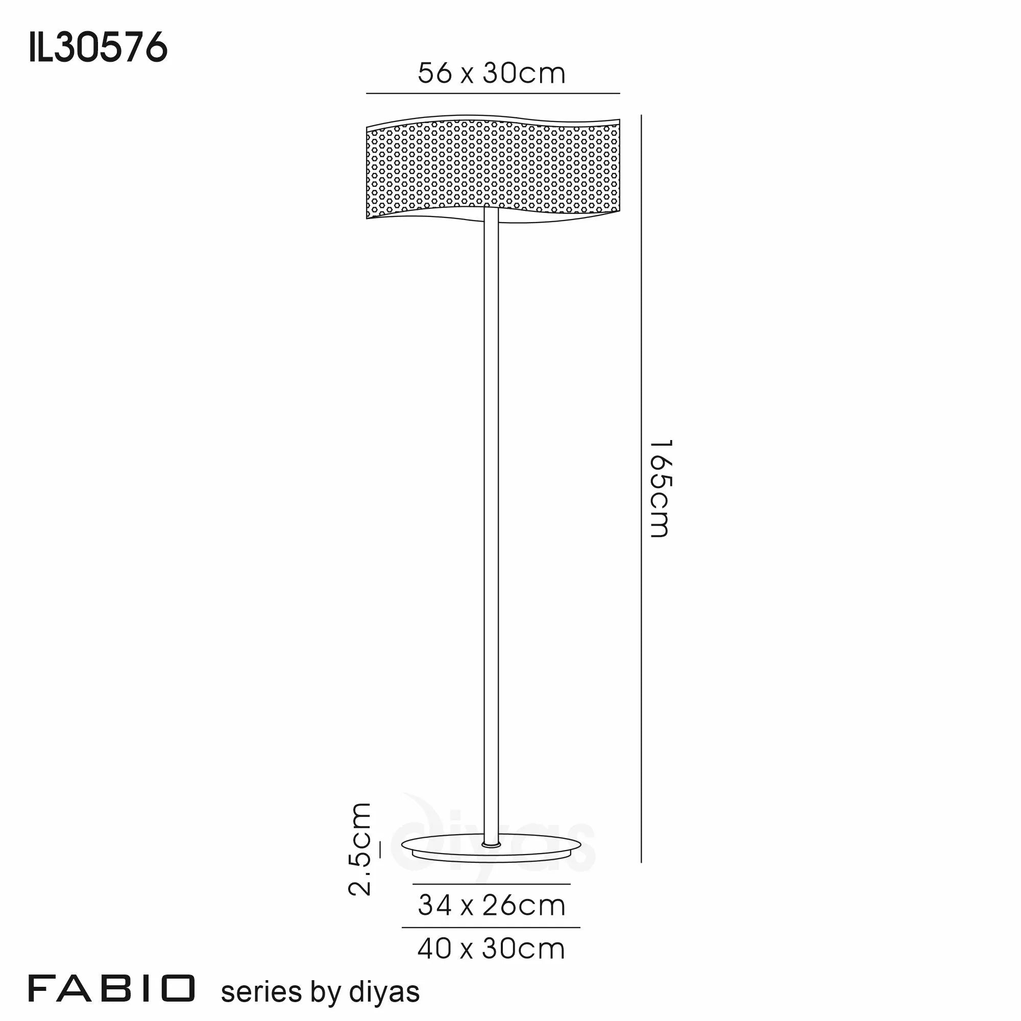 Diyas - Fabio Wave Multi Armed Crystal Floor Lamp with Droplets - Luminosity Designs Ltd