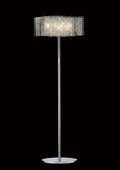 Diyas - Fabio Wave Multi Armed Crystal Floor Lamp with Droplets - Luminosity Designs Ltd
