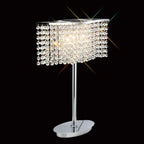 Diyas - Fabio Wave Multi Armed Crystal Table Lamp with Droplets - Luminosity Designs Ltd