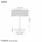 Diyas - Fabio Wave Multi Armed Crystal Table Lamp with Droplets - Luminosity Designs Ltd