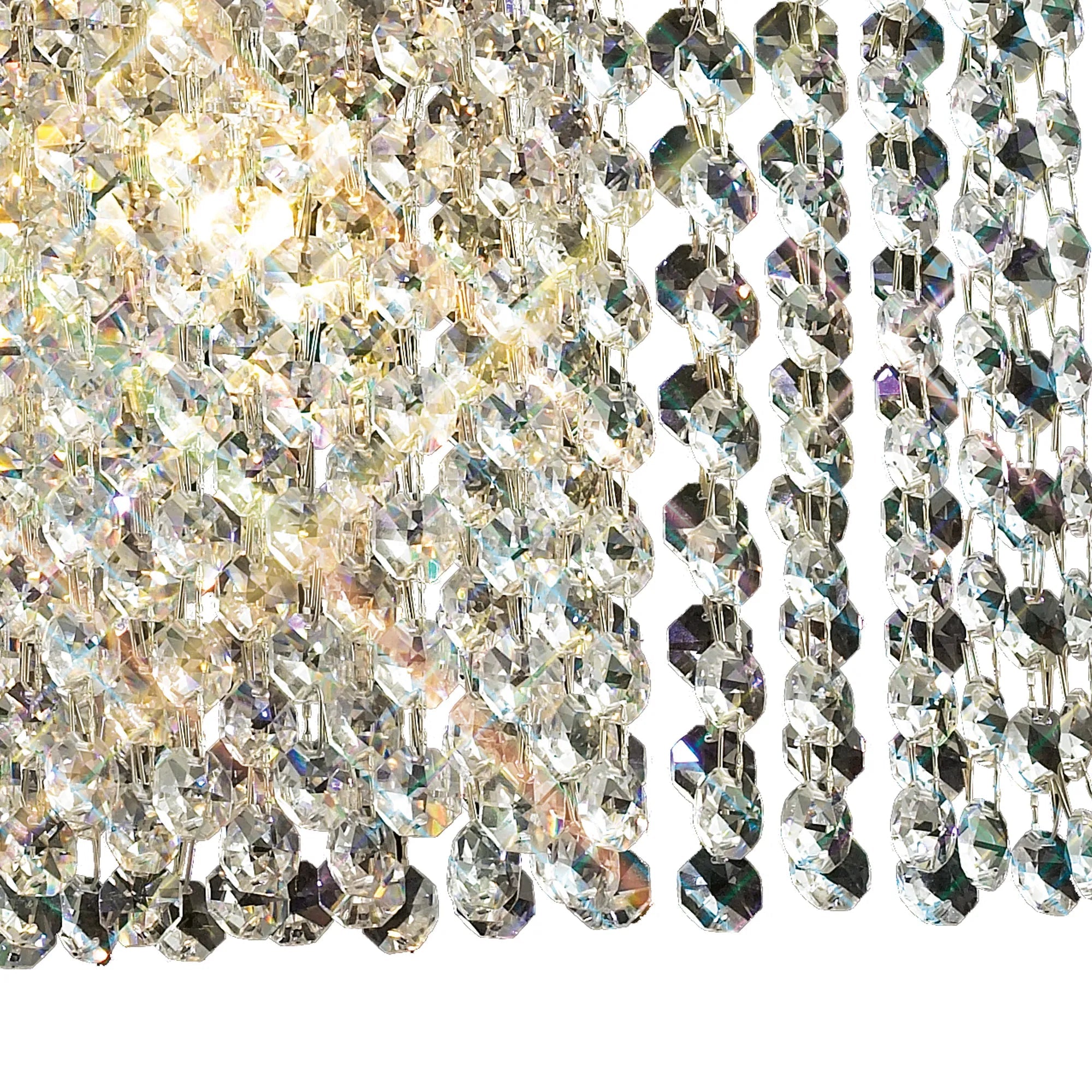 Diyas - Fabio Wave Wall Light with Crystal Droplets - Luminosity Designs Ltd