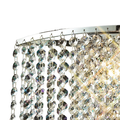 Fabio Wave Wall Light with Crystal Droplets