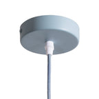 Oaks Lighting - Fairbourne Wave Single Modern Pendant With Metal Curved Framework - Luminosity Designs Ltd