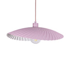 Oaks Lighting - Fairbourne Wave Single Modern Pendant With Metal Curved Framework - Luminosity Designs Ltd