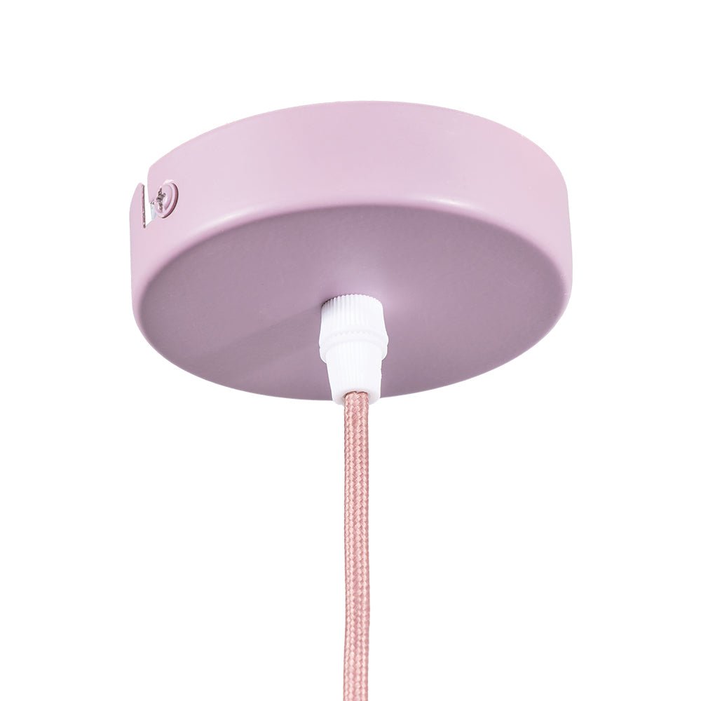 Oaks Lighting - Fairbourne Wave Single Modern Pendant With Metal Curved Framework - Luminosity Designs Ltd