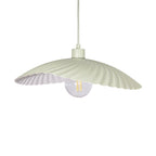 Oaks Lighting - Fairbourne Wave Single Modern Pendant With Metal Curved Framework - Luminosity Designs Ltd