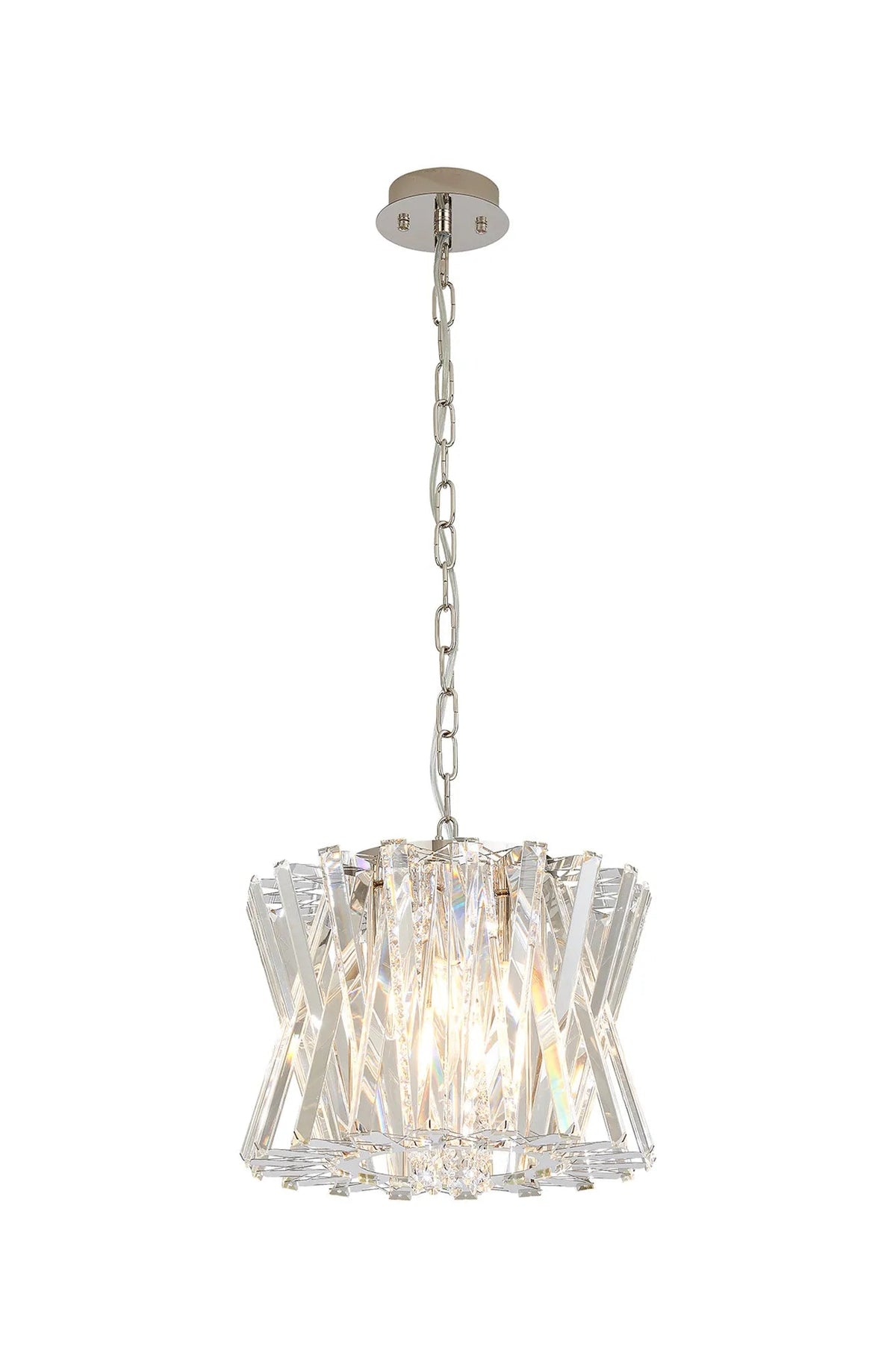 Luminosity Designs Ltd - Faline 34cm Modern Round Chandelier Pendant, 4 x E14, - Luminosity Designs Ltd