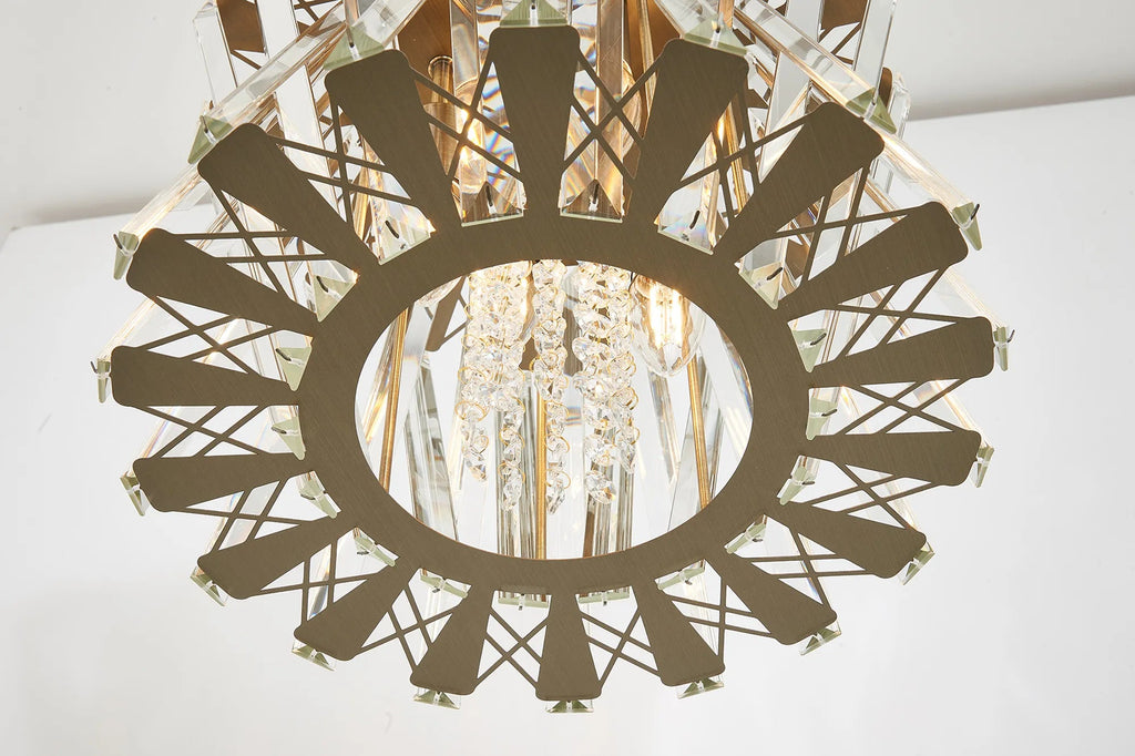 Luminosity Designs Ltd - Faline 34cm Modern Round Chandelier Pendant, 4 x E14, - Luminosity Designs Ltd