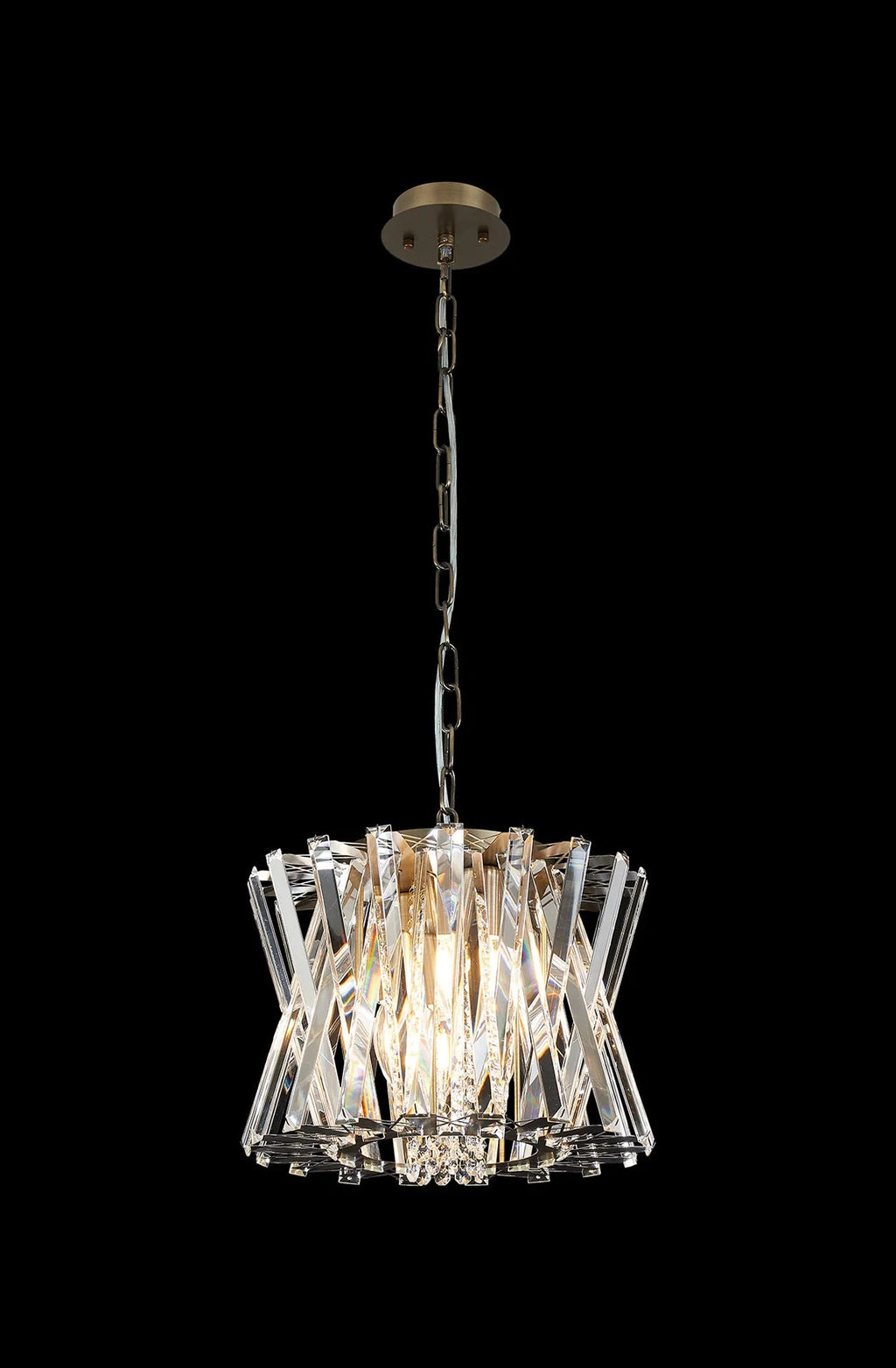 Luminosity Designs Ltd - Faline 34cm Modern Round Chandelier Pendant, 4 x E14, - Luminosity Designs Ltd