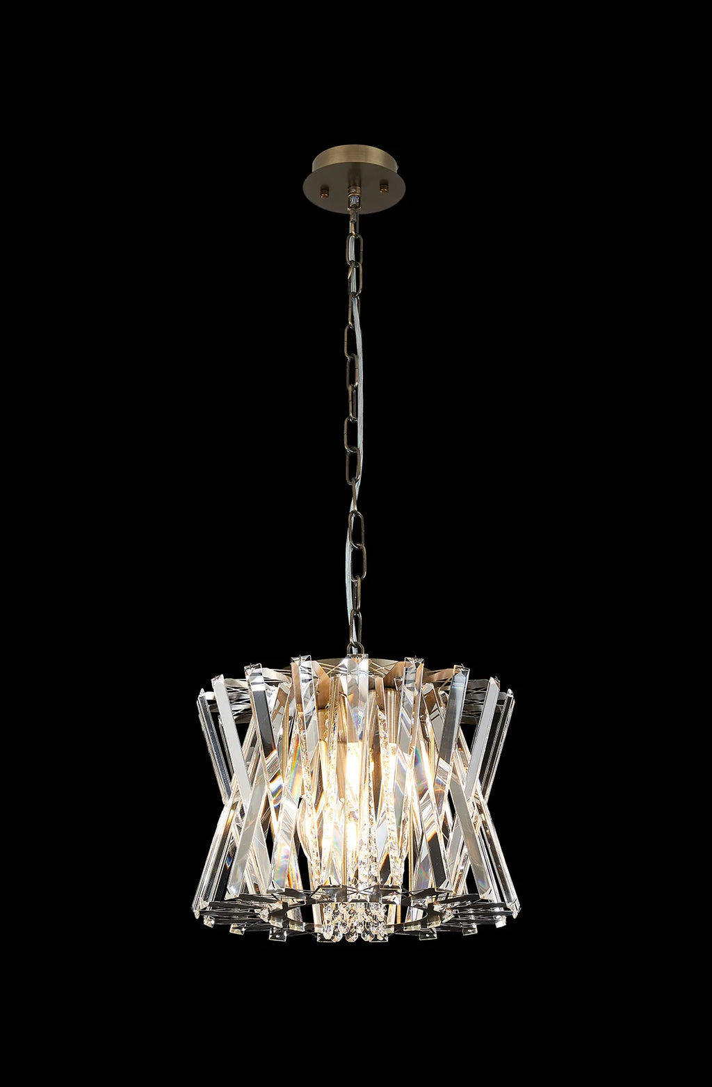 Faline 34cm Modern Round Chandelier Pendant, 4 x E14,