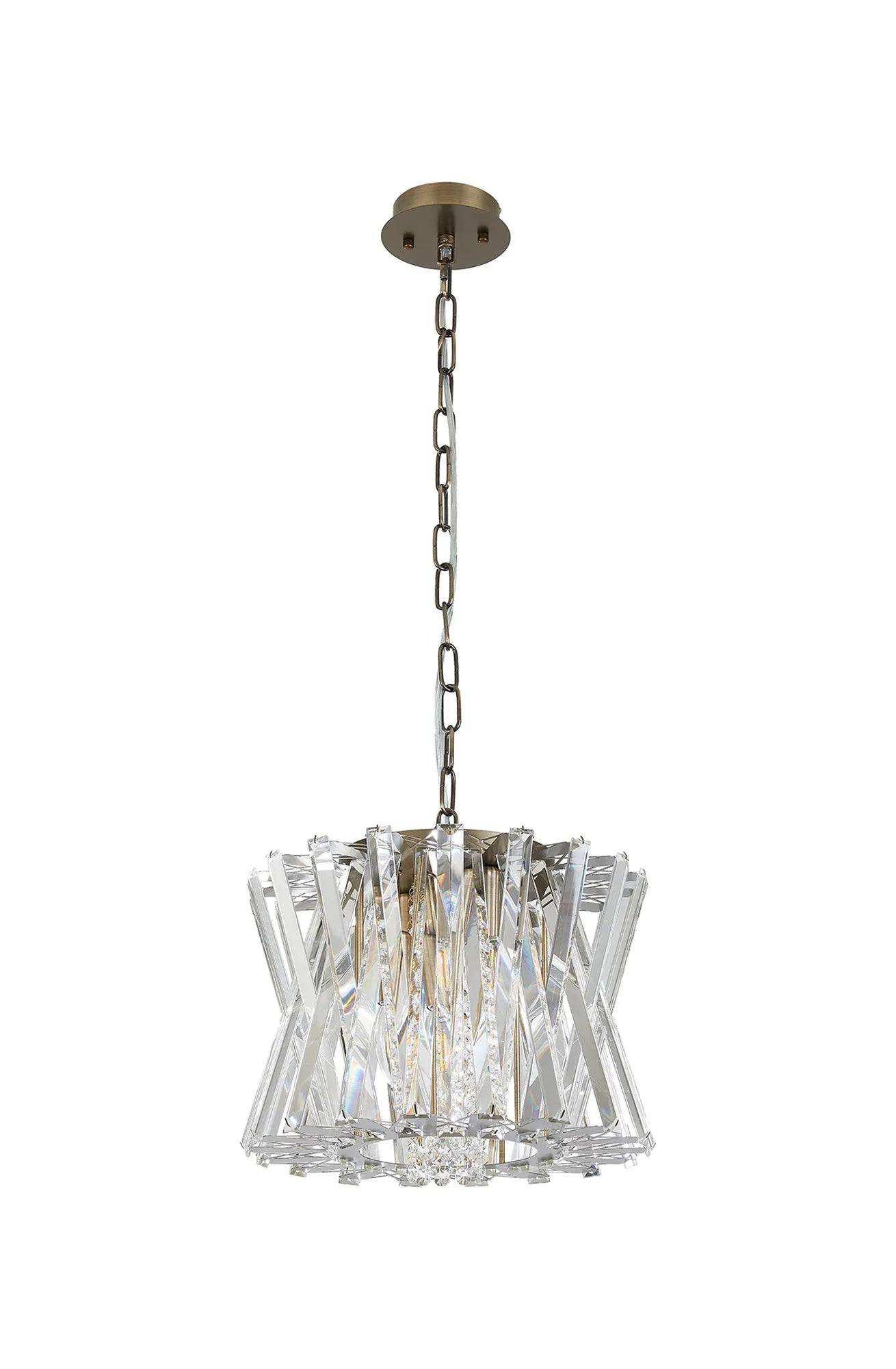 Faline 34cm Modern Round Chandelier Pendant, 4 x E14,
