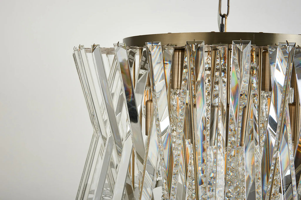 Faline 34cm Modern Round Chandelier Pendant, 4 x E14,