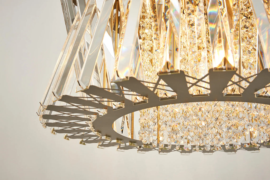 Faline 34cm Modern Round Chandelier Pendant, 4 x E14,