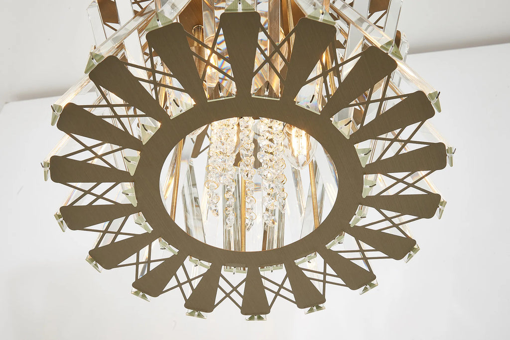 Faline 34cm Modern Round Chandelier Pendant, 4 x E14,