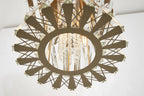 Faline 34cm Modern Round Chandelier Pendant, 4 x E14,