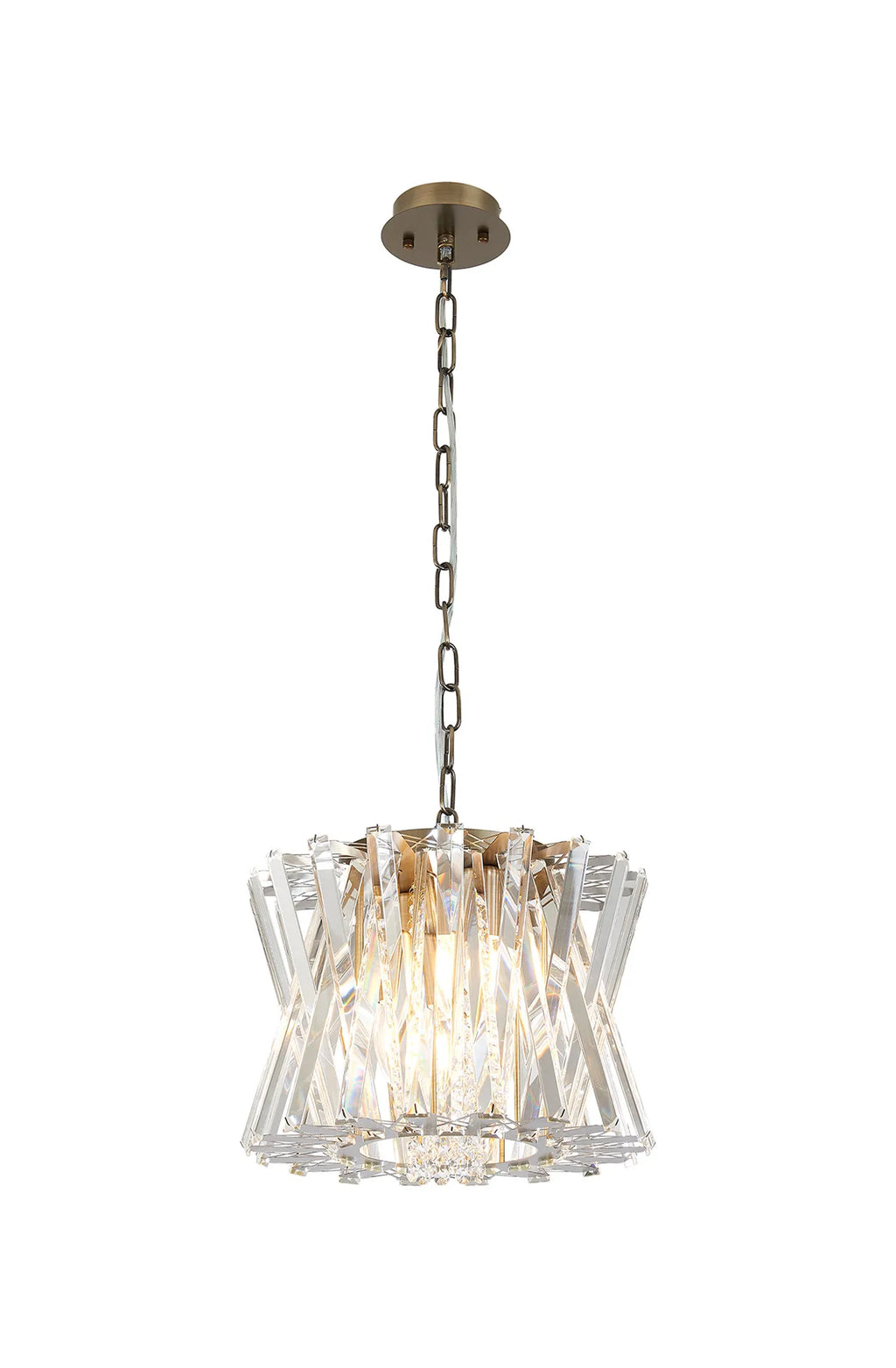 Faline 34cm Modern Round Chandelier Pendant, 4 x E14,