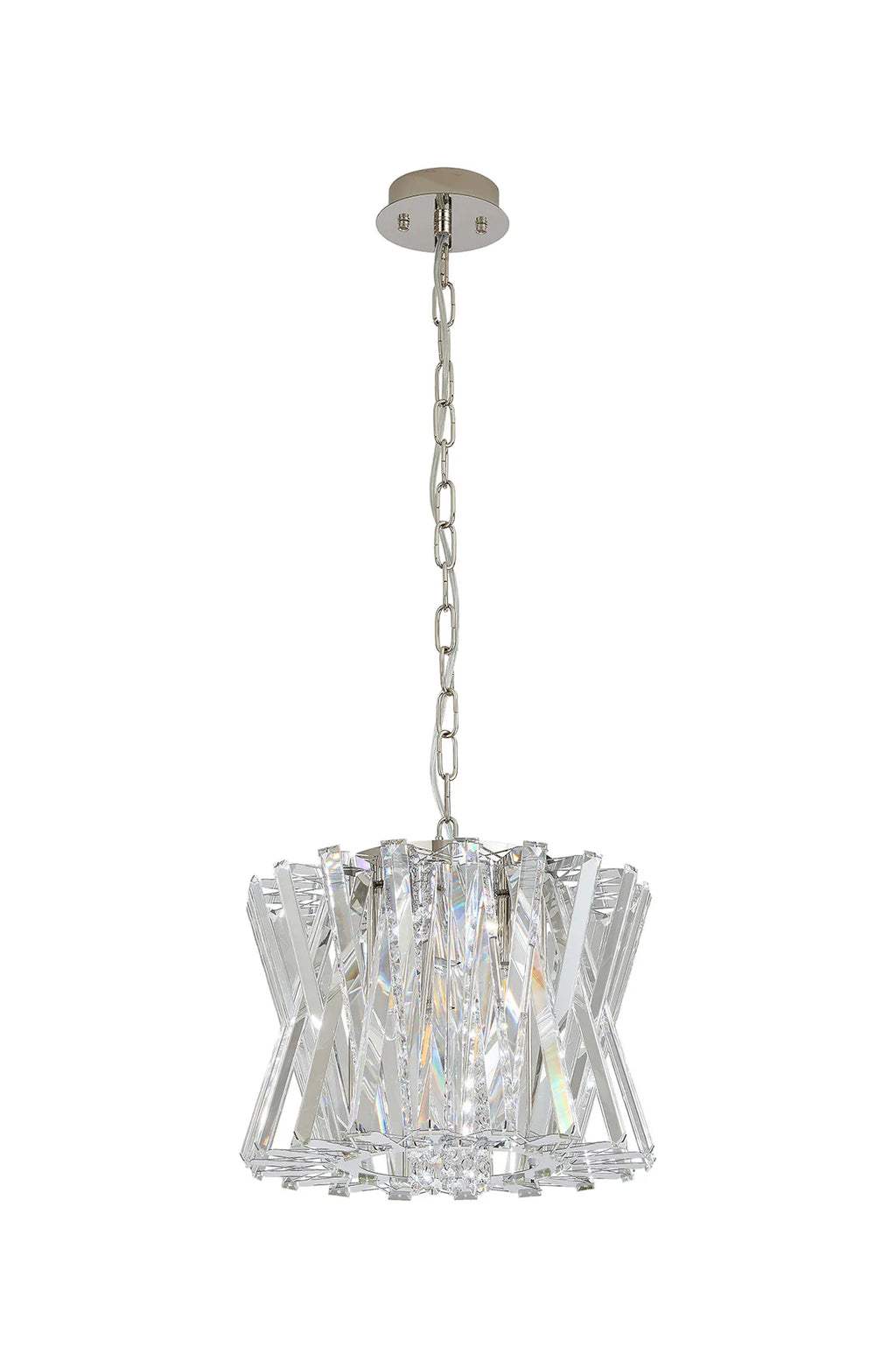 Faline 34cm Modern Round Chandelier Pendant, 4 x E14,
