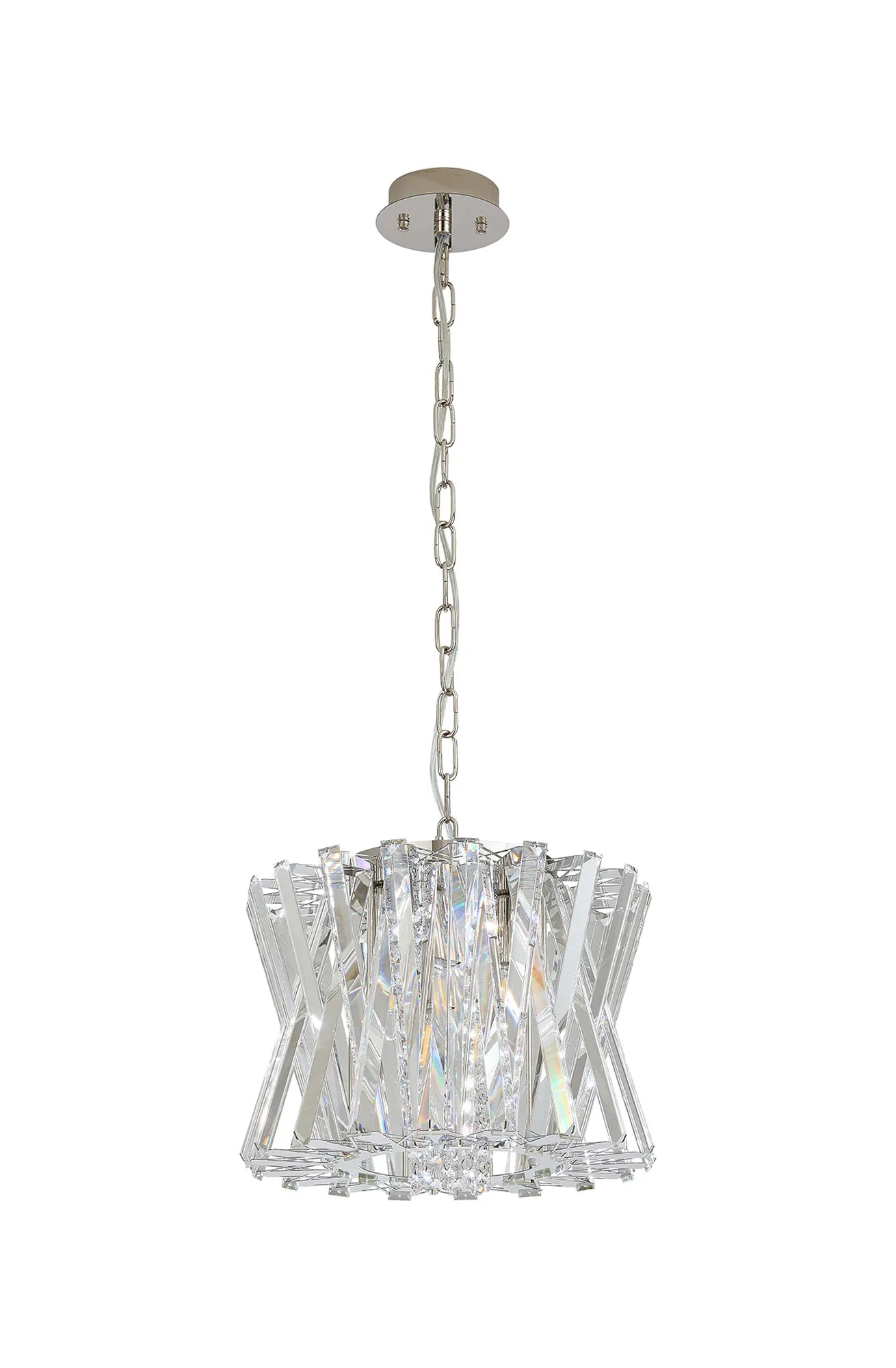 Faline 34cm Modern Round Chandelier Pendant, 4 x E14,