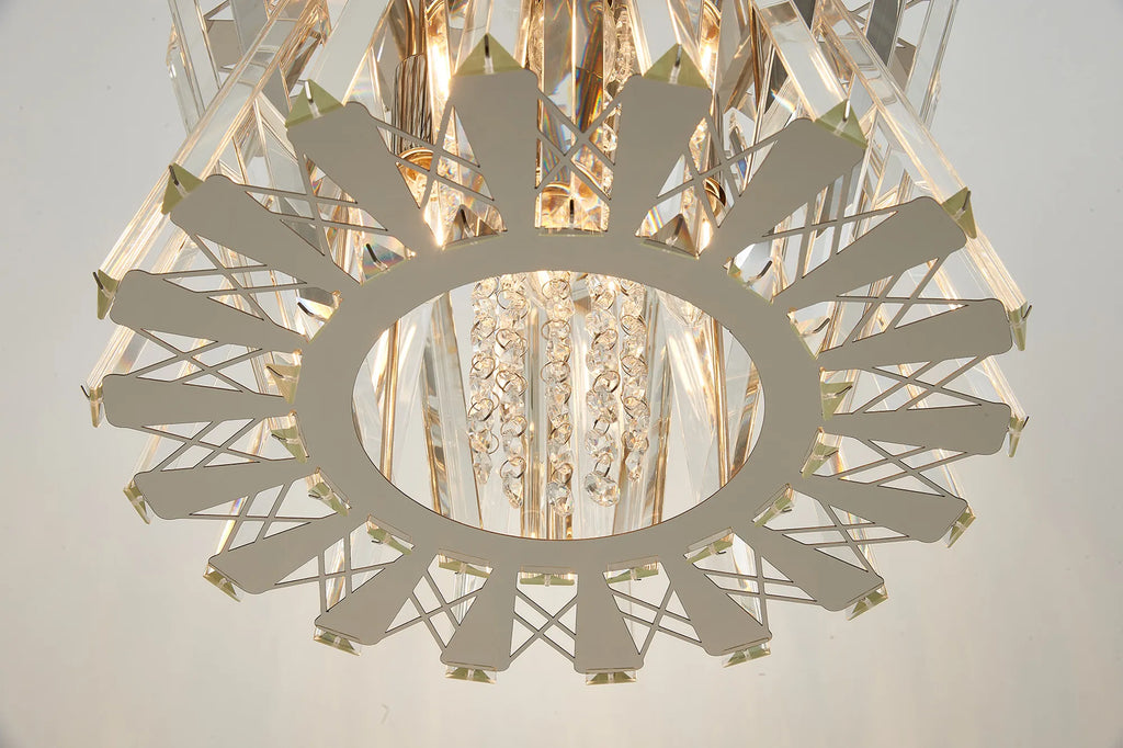 Faline 34cm Modern Round Chandelier Pendant, 4 x E14,