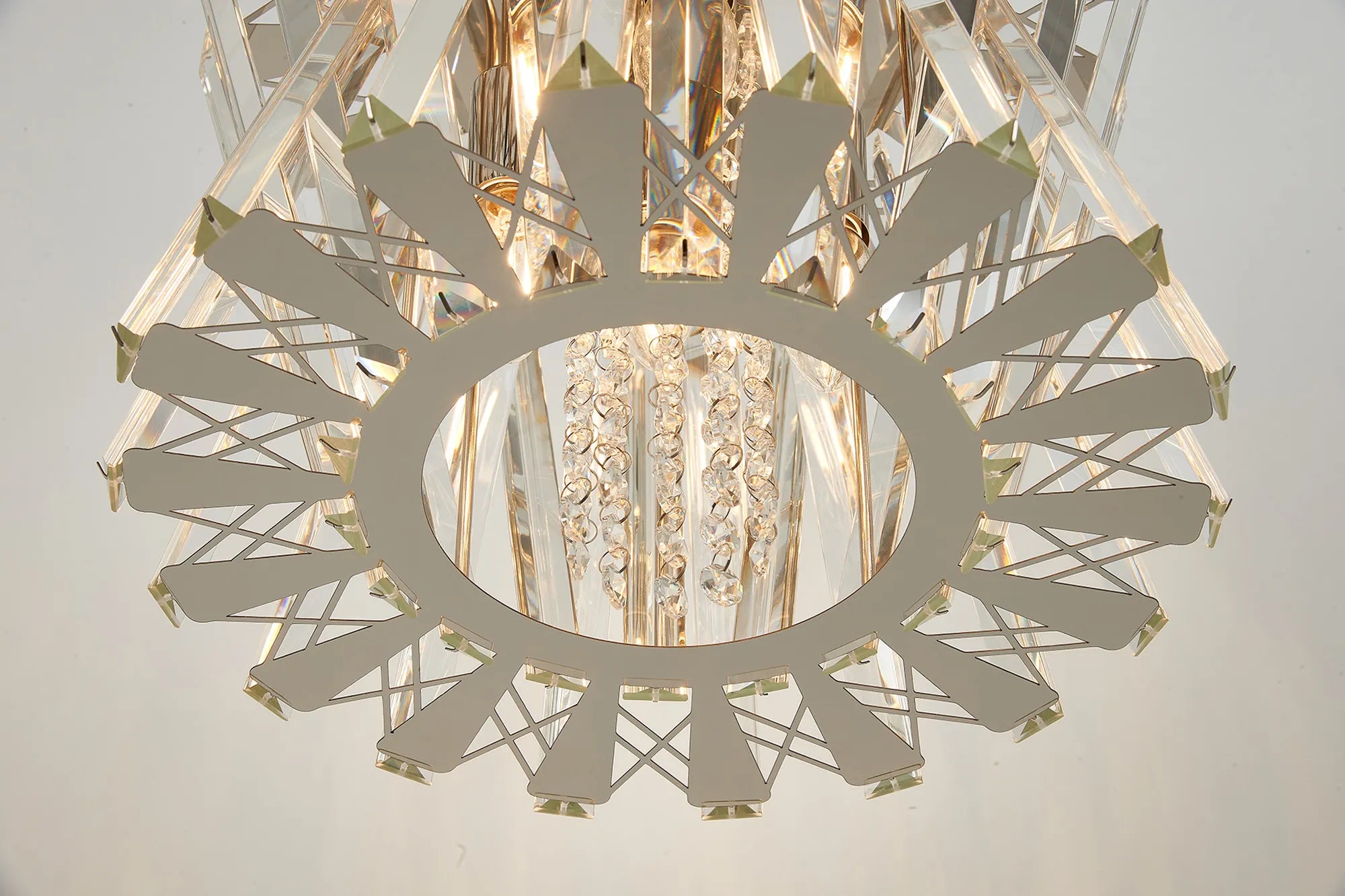 Faline 34cm Modern Round Chandelier Pendant, 4 x E14,