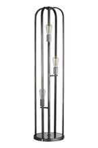 Luminosity Designs - Farmhouse Rustic Industrial Floor Light 3 Light E27 with Oxidised Framework (348052 / 351715) - Luminosity Designs Ltd