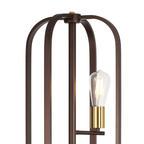 Luminosity Designs - Farmhouse Rustic Industrial Floor Light 3 Light E27 with Oxidised Framework (348052 / 351715) - Luminosity Designs Ltd