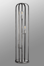 Luminosity Designs - Farmhouse Rustic Industrial Floor Light 3 Light E27 with Oxidised Framework (348052 / 351715) - Luminosity Designs Ltd