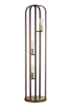 Luminosity Designs - Farmhouse Rustic Industrial Floor Light 3 Light E27 with Oxidised Framework (348052 / 351715) - Luminosity Designs Ltd