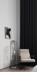 Luminosity Designs - Farmhouse Rustic Industrial Floor Light 3 Light E27 with Oxidised Framework (348052 / 351715) - Luminosity Designs Ltd