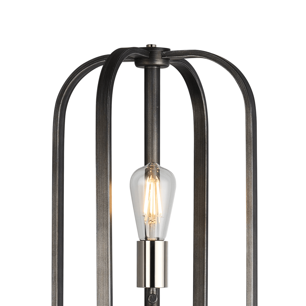 Luminosity Designs - Farmhouse Rustic Industrial Floor Light 3 Light E27 with Oxidised Framework (348052 / 351715) - Luminosity Designs Ltd