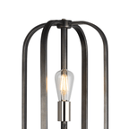 Luminosity Designs - Farmhouse Rustic Industrial Floor Light 3 Light E27 with Oxidised Framework (348052 / 351715) - Luminosity Designs Ltd