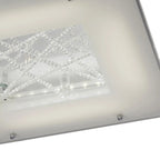 Diyas - Felix Square Ceiling Flush Light, 16W LED, 3600K, Polished Chrome/Crystal (DIYAS IL80050) - Luminosity Designs Ltd