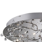 Diyas - Fia Ceiling Round 6 Light, G4 With White LEDs, Polished Chrome/Crystal (Diyas IL30637) - Luminosity Designs Ltd