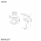 Luminosity Designs Ltd - Finnegan Modern Spiral Champagne Gold Neon Wall Light Fitting - Luminosity Designs Ltd