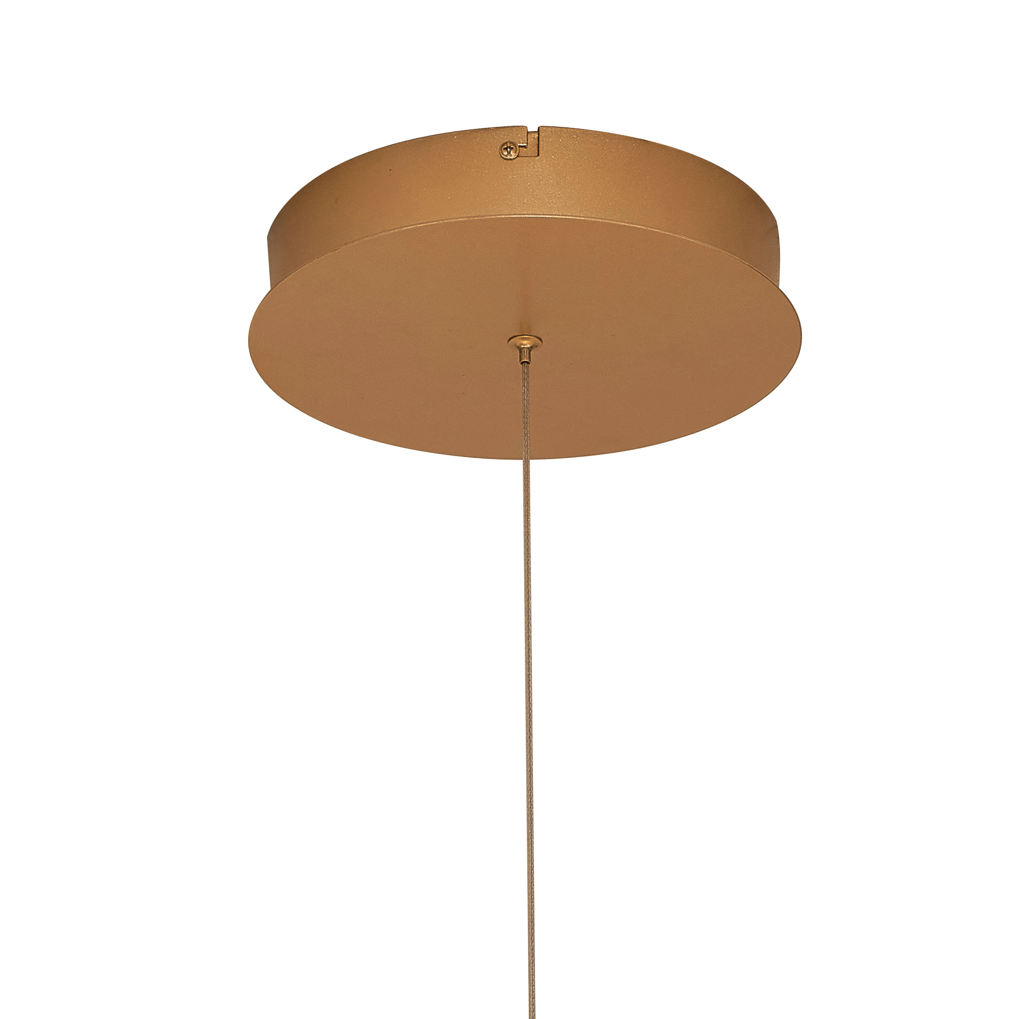Luminosity Designs Ltd - Finnegan Modern Statement Champagne Gold Neon Dimmable Pendant with Adjustable Drop - Luminosity Designs Ltd