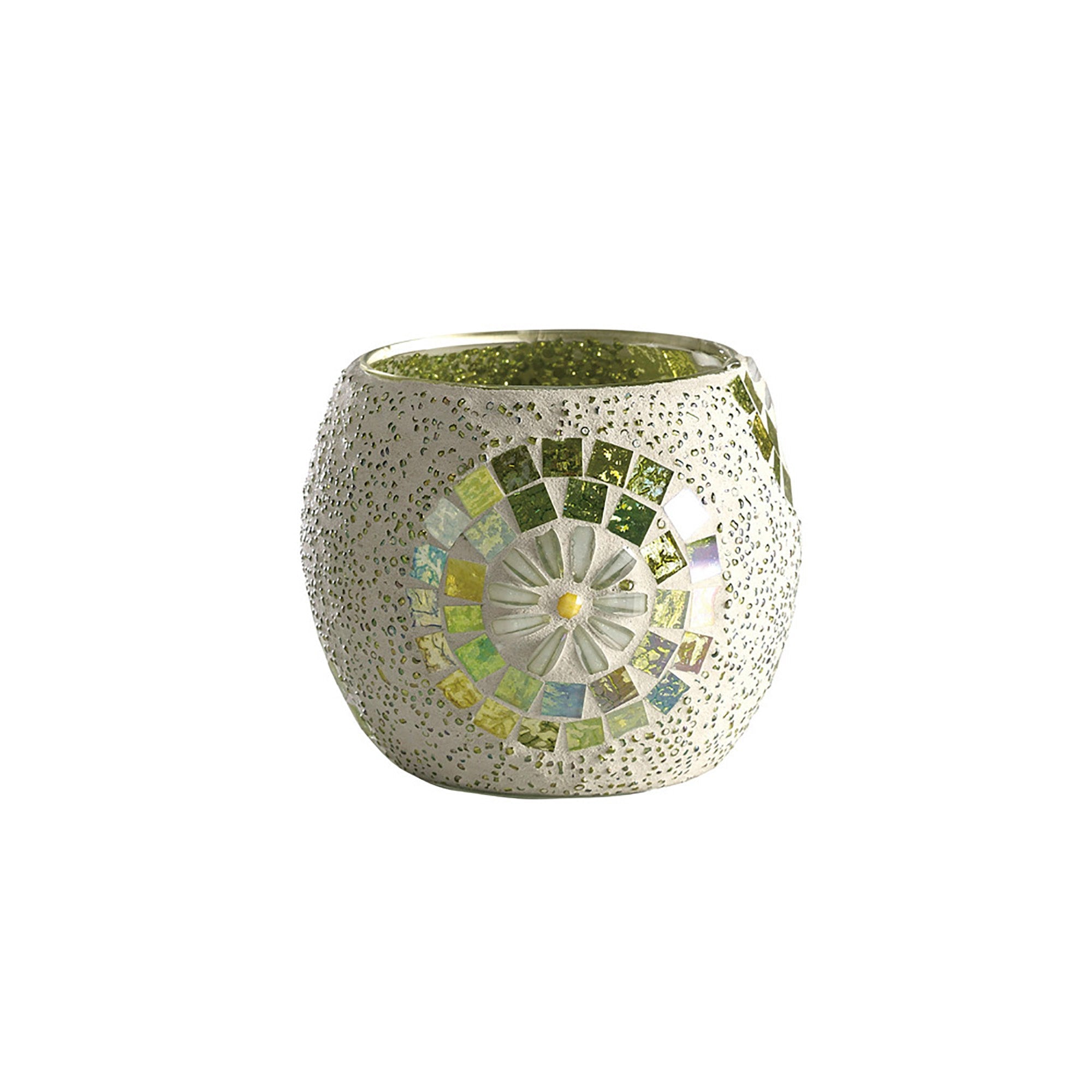 Diyas Home - Floretta Mosaic Candle Holder - Luminosity Designs Ltd